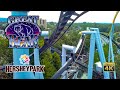 2021 Great Bear Roller Coaster On Ride Front Seat 4K POV Hersheypark