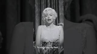 Ana de Armas impersonating Marilyn Monroe