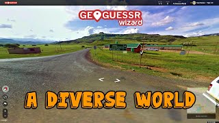 Perfect score on Geoguessr "A Diverse world" in 31.42