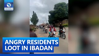 Angry Residents Loot Empowerment Items From Senator’s Home In Ibadan