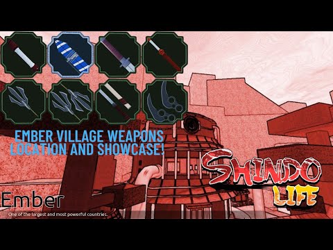 Ember Village Ninja Tools Location and Showcase!!! [Shindo Life]