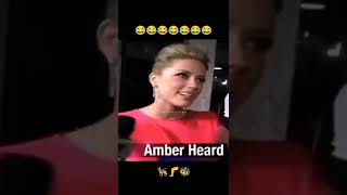 Amber in her own world look,the way she replied. #amberheard #interview #funny