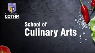 Graduate Diploma in International Culinary Arts | Admissions open In COTHM