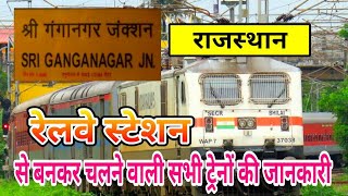 Sri Ganganagar all originating train Information about all trains originating from Sri Ganganagar Rajasthan