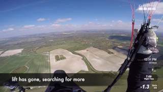 Paragliding Thermalling Walkthrough, Combe, 22nd April 2017