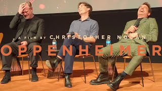 OPPENHEIMER talk with Robert Downey Jr, Cillian Murphy, Christopher Nolan - February 8, 2024 4K