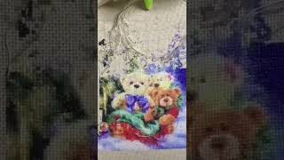 25日目Mini Teddy Bear Tree クロスステッチ制作動画