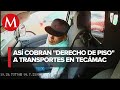 Captan extorsión en un transporte público del Estado de México