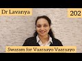 | Swaram for Vaaraayo Vaaraayo | Aadhavan | Dr Lavanya | Harris Jayaraj | Carnatic Notes | Notation