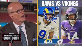 Monday Night Countdown | SVP predicts to Wild Card: Vikings vs Rams - Darnold or Stafford: Who win?