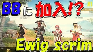 【PUBGモバイル】まさかのBBメンバーとEwig scrimに参戦！？その結果は・・・