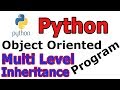 Multi Level Inheritance In Python Object Oriented Programming  #19