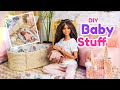 DIY Miniature Baby Essentials: Diapers, Clothes, Bag, and Bassinet