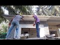 హౌస్ స్లాబ్ కోణం ప్లాస్టింగ్ building slab edge plastering technic