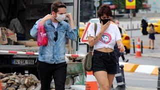 Taksim Meydanı ve İstiklal Caddesi'nde maske denetimi