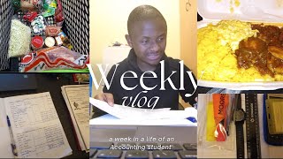 Spend a Week with an Accounting Student|| Grocery, Studying, Exams!!!