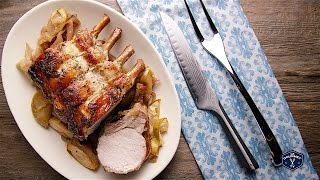 Roast Rack Of Pork With Apples And Maple Sauce - Glen And Friends Cooking