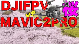 【DJIFPV】権現堂の桜を空撮！ 桜ドローン MAVIC2PROと撮り比べ！　どちらが良いのか？