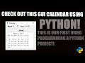 GUI Python Tutorial - Calendar#13