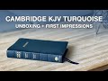 Unboxing an EXCLUSIVE King James Version Turquoise from Cambridge Bibles