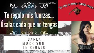 Carla Morrison  - Te Regalo - Letra - Lyrics