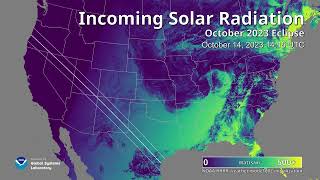 2023 October 14 eclipse - impact on incoming solar radiation