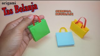 Cara Membuat Tas Belanja dari Kertas Origami