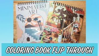 Flipthrough of Two Coloring Books From Southern Lotus || Extremely Thick Paper