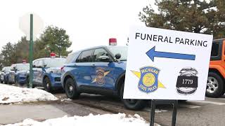 Thousands gather for Michigan State Police Trooper Joel Popp’s funeral