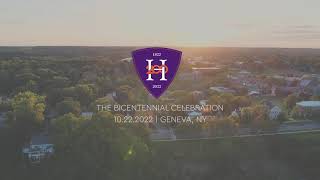 HWS - Hobart College Bicentennial Save the Date 10-22-22