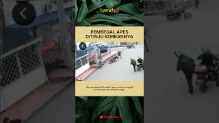 PEMBEGAL APES DITINJU KORBANNYA HINGGA TUMBANG