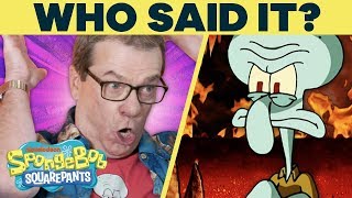 Squidward or Kanye West?! 🗣️ WHO Said It? w/ SpongeBob Cast @ Comic-Con | s