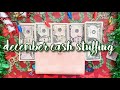 cash envelope & sinking funds STUFFING & COUNTING | dec paycheck #1 | low income budget