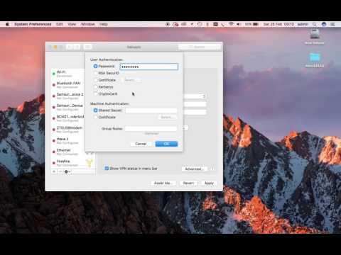 Mac OSX Sierra VPN setup Mac OSX Sierra VPN setup