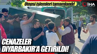 Mersin-Adana Otoyolu'ndaki Kazada Ölenlerin Cenazeleri Diyarbakır'a Getirildi