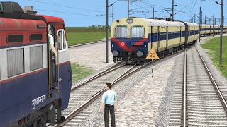 Two Trains on Same Track due to Track Fault | Emergency Stops | Train Simulator