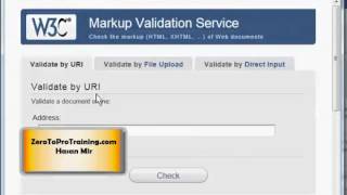HTML5 Training Series (HTML 5) - Tutorial 4 - HTML5 Page Validation