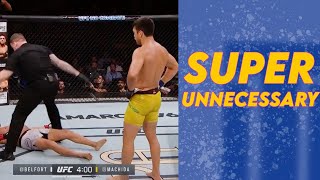 "Super UNnecessary" Moments in UFC (Fighters Showing Restraint)