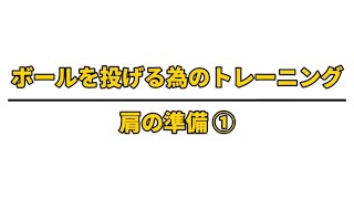 【感覚統合】「ボールを投げるためのトレーニング　準備編　〜肩甲骨の準備①〜」