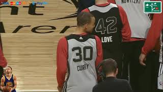 Steph Curry's All Star Practice Half Court Trifecta