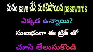 Google Chrome లో సేవ్ చేసిన పాస్‌వర్డ్‌లను ఎలా యాక్సెస్ చేయాలి?