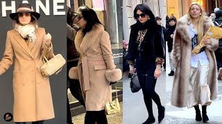 Milan Street Style 2025 | Elegant \u0026 Classy Winter Outfits | February Fashion Trends \u0026 Inspiration