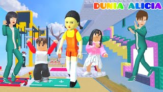 Yuta Mio Jadi Player Baru Squid Game Main Obby Parkour Red Light Green Light 😱🚦| Roblox Dunia Alicia