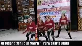 SMPN 1 PURWAKARTA,RAIH JUARA 1 MODERN DANCE PORSENI MIPA XVIII DI SMA KORPRI BEKASI