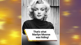 That’s what Marilyn Monroe was hiding! 😱 #shorts