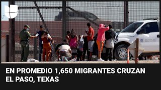 El Paso está lidiando con una gran cantidad de migrantes que cruzan la frontera y son liberados