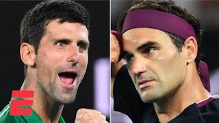 Novak Djokovic tops Roger Federer to advance to the final | 2020 Australian Open Highlights