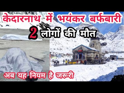 Kedarnath Snowfall May 2023 Kedarnath Yatra 2023 #kedarnath #devbhumi ...