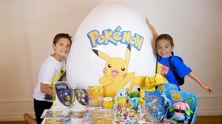 OEUF Surprise GÉANT POKEMON pour la sortie de Pokémon Go - Unboxing Super Giant Egg Surprise Pokemon