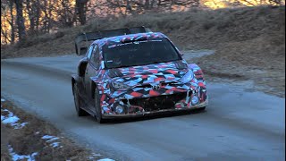 Tests Rallye Monte Carlo 2022 - Takamoto Katsuta - Attack on ice [HD]